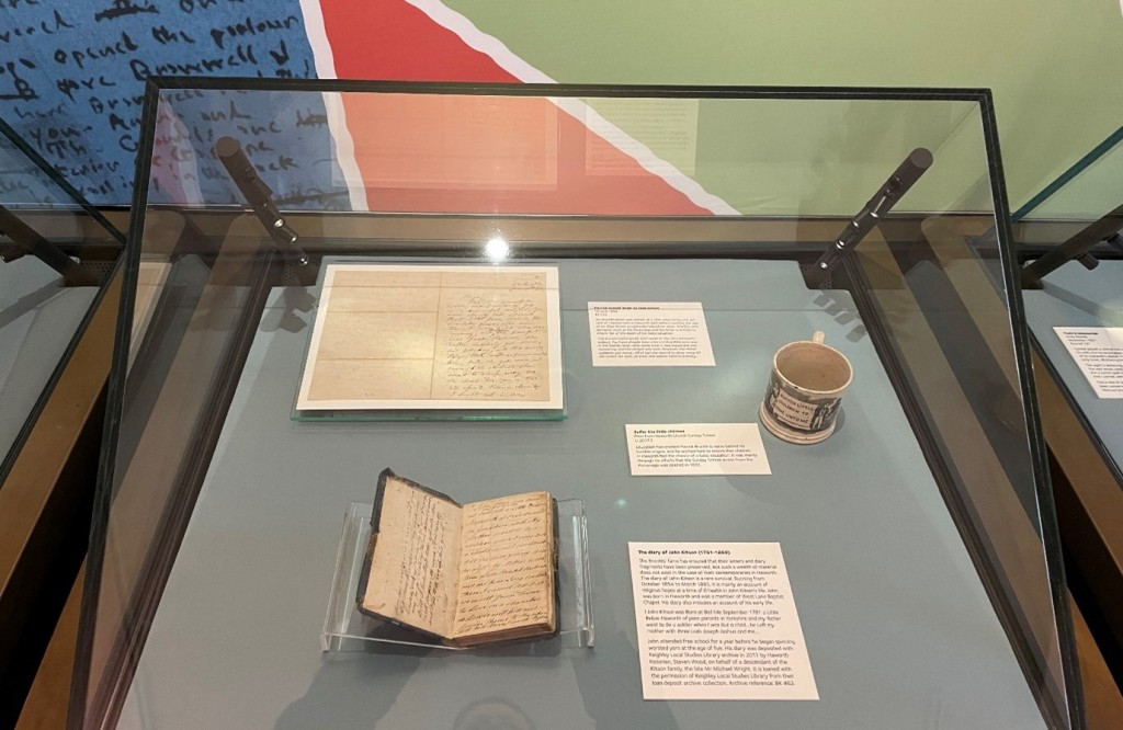 The Diary of John Kitson on display as part of the Brontë Parsonage 2024 exhibition The Brontë Web of Childhood. 